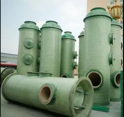 Vertical Frp GRP Purification Tower Sulfuric Acid Absorption Tower Waste Gas Purifying Column