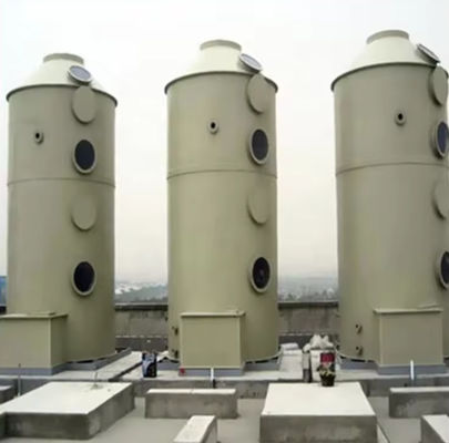 Vertical Frp GRP Purification Tower Sulfuric Acid Absorption Tower Waste Gas Purifying Column