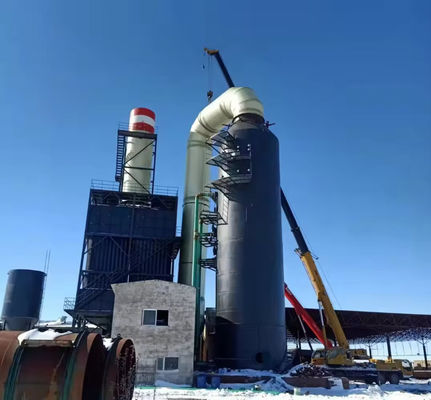 High Purification Efficiency Frp Tower / Ammonia / Acid Mist Scrubbing / Gas Scrubbers Air Cleaning Treatment