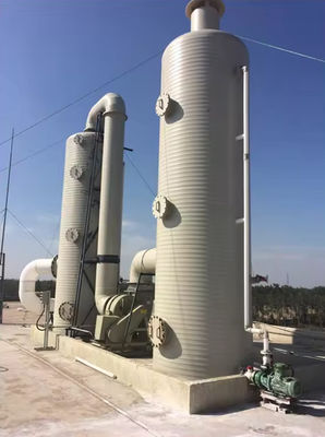 Exterior Multi Color Gelcoat FRP Purification Absorption Tower Acid Mist Absorption Tower Customization