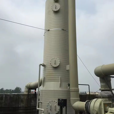 Exterior Multi Color Gelcoat FRP Purification Absorption Tower Acid Mist Absorption Tower Customization