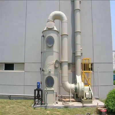 Multi Color Gelcoat Customized Biogas FRP Acid Mist Absorption Tower Spray  Packed Tower Wet Scrubber