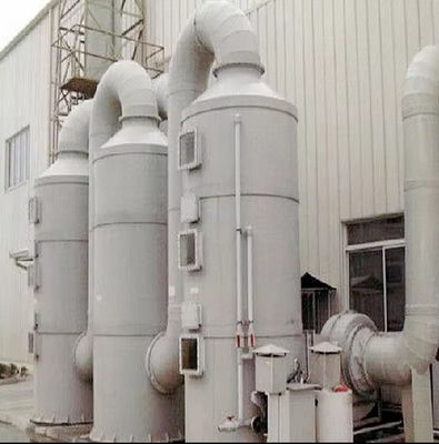 Customized FRP Industrial Waste Gas Frp Absorption Tower Smooth Surface Treatment