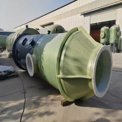 Multi Layer Spraying Coverable Gel Coat Industrial GRP Frp Absorption Tower For Waste Acid Gas