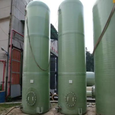 Multi Layer Spraying Coverable Gel Coat Industrial GRP Frp Absorption Tower For Waste Acid Gas