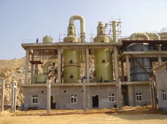 Eco Friendly Fiberglass GRP FRP Absorption Purification Tower For Waste Acid Gas Treatment Equipment
