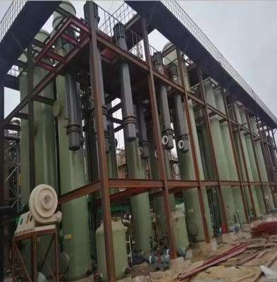 Industrial Fiberglass GRP Purification Frp Absorption Tower For Waste Acid Gas Treatment Equipment