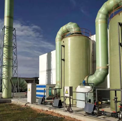 Acid Fume Mist Scrubber Waste Gas Acid Mist Purification Tower FRP GRP Low Maintenance