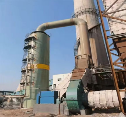 Multiple Layer Sprayer FRP Desulfurization Scrubber Tower For  Industry Wet Gas Fume