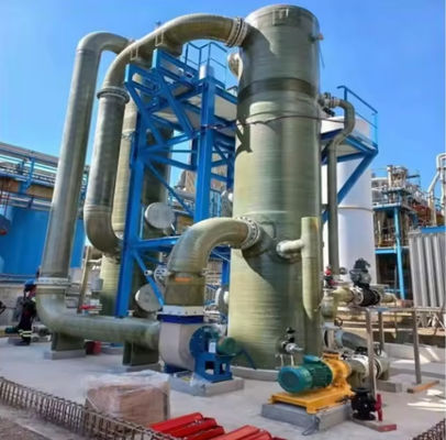 Long Service Life Waste Gas Desulfurization Tower FRP GRP Washing Dust Tower