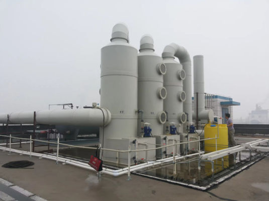 Limpador de resíduos industriais de gases de combustível (FRP) Torre de dessulfuração de GRP para remoção de odores