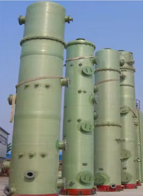 Wet Dust Collector FRP GRP  Wet Scrubber Desulfurization Absorption Tower Waste Gas Scrubber / Ammonia Scrubber