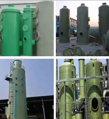 GRP Exhaust Gas Treatment Equipment Frp Desulfurization Tower Gas Purification Tower