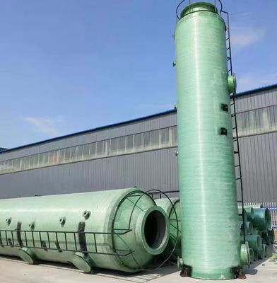 GRP Exhaust Gas Treatment Equipment Frp Desulfurization Tower Gas Purification Tower