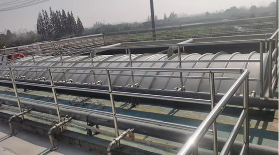 Blue White Green Grey Color Customized Wastewater Tank Covers Arch Gas Collecting Hood Frp Cover
