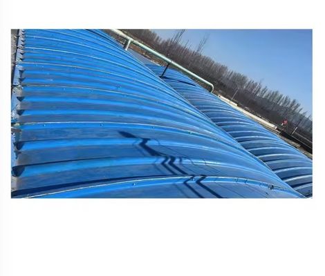 Blue White Green Grey Color Customized Wastewater Tank Covers Arch Gas Collecting Hood Frp Cover