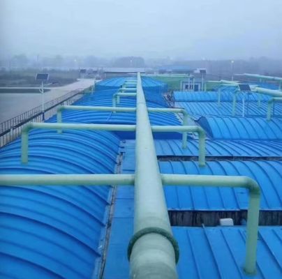 FRP Rain Cover FRP Sewage Pool Arched Cover Odor Collection Sealed Exhaust Gas Arc Anti Odor