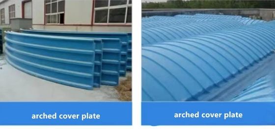 Industrial FRP Cover Plate Rain Cover Fiberglass Corrugate Roof Tile Sheet