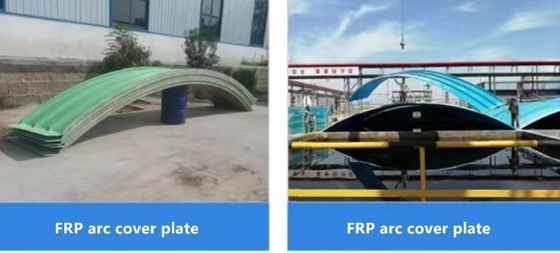 Industrial FRP Cover Plate Rain Cover Fiberglass Corrugate Roof Tile Sheet