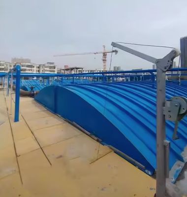 Capa de FRP industrial Placa de tratamento de águas residuais Tanque de fibra de vidro Frp Capa arqueada