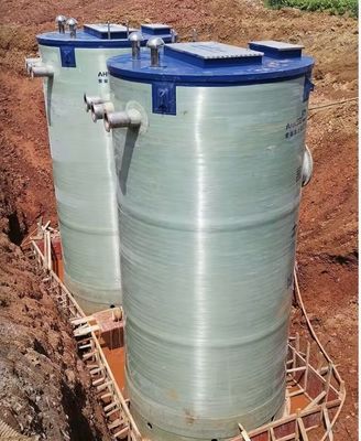 FRP Prefabricated Integrated Submersible Pump Station Sewage Treatment Intelligent