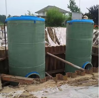 Frp GRp Integrated Lifting Commercial Sewage Lift Station Pumps Rainwater Collection Frp Buried