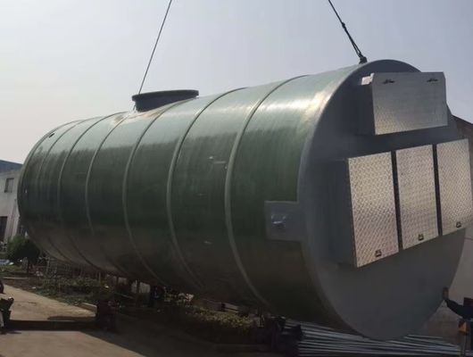 Equipamento de desvio de águas pluviais enterradas Estação de bombeamento de esgoto doméstico Estação de bombeamento de elevação de esgoto FRP