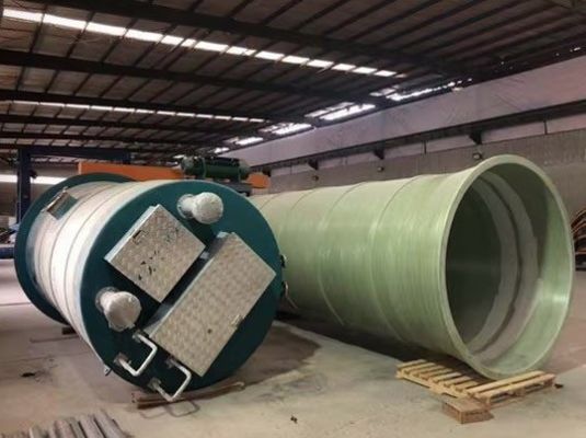 Integrated Precast Pump Station FRP Underground Fully Automatic Sewage Pumping Station