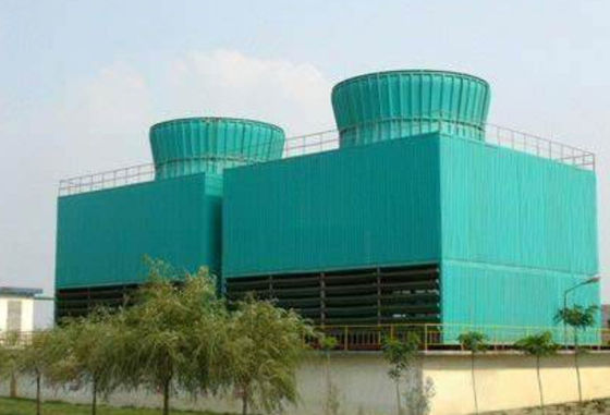 High Heat Transfer Efficiency Low Noisecross Flow And Counter Flow Cooling Tower FRP Square / Round