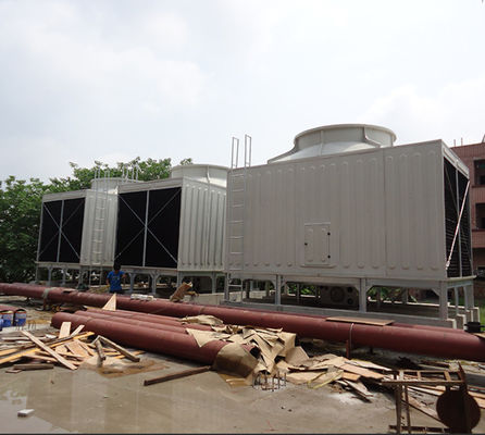 High Heat Transfer Efficiency Low Noisecross Flow And Counter Flow Cooling Tower FRP Square / Round