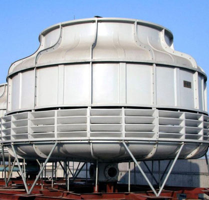 Square / Round Counterflow GRP Frp Structure Cooling Tower Low  Maintenance Cooling Fast