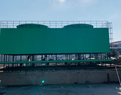 Square / Round Counterflow GRP Frp Structure Cooling Tower Low  Maintenance Cooling Fast