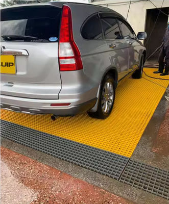 Modern Style High Strength Frp Grating Panels For Car Washing Room Fiberglass Grating Sheet Panel