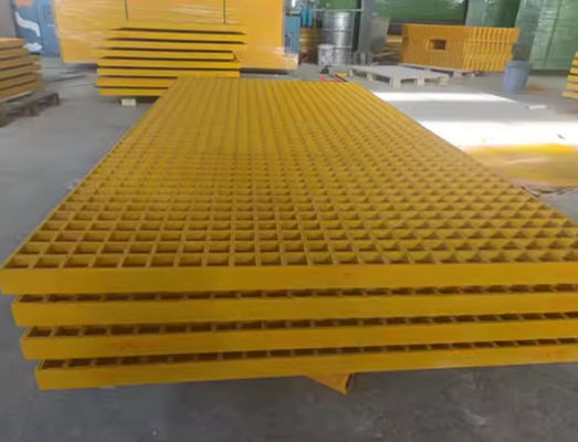 Modern Style High Strength Frp Grating Panels For Car Washing Room Fiberglass Grating Sheet Panel