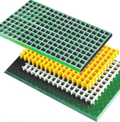 38x38mm FRP Grating para painéis de energia solar Roof Top Walkways Painel de folha de grating de plástico