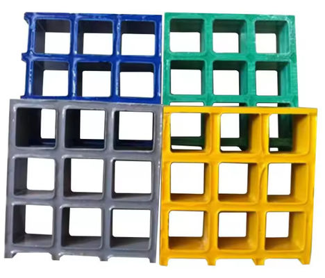 Solar Power FRP Grating Panels Roof Top Walkways Plastic Floor Grating Sheet Panel