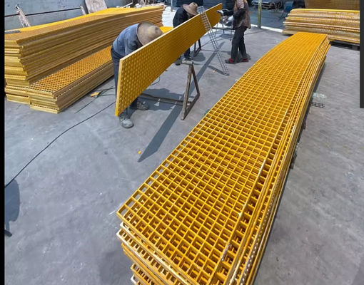 GRP Landscaping Grids frp moulded grating Swimming Pool Overflow Grating Different Mesh Size