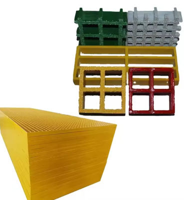 Flame Retarddant Fiberglass Frp Walkway Grating pultrusion Aging Resistance Customized Size