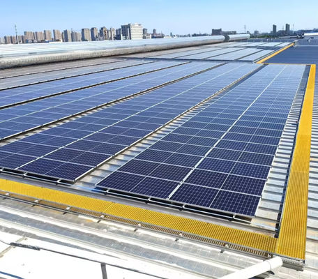 40*40*30mm Solardachplattenmaschen Fußgängerweg Glasfasergitter FRP-Solarweg