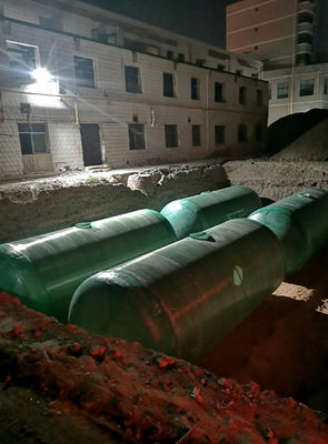 Winding FRP GRP Septic Tank With Ordinary Pressure Low Maintence Long Service Life
