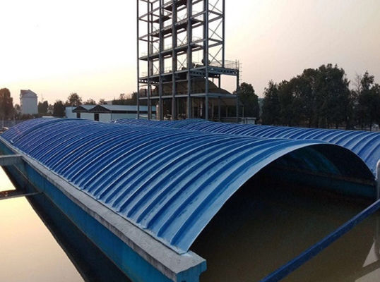 Corrosion Resistant Long Life Frp Grp Wastewater Tank Cover For Sewage Treatment System Engineering