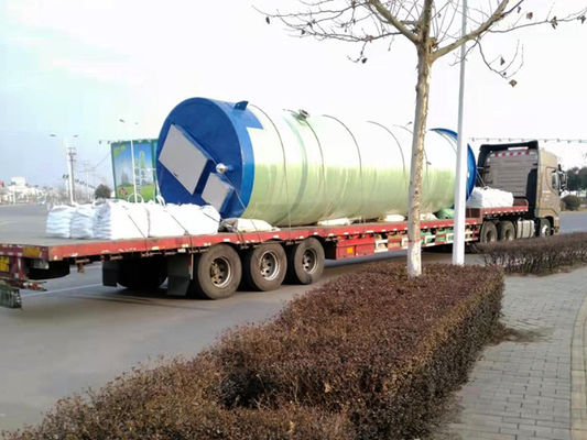 100m3/H Frp Rain Water Sewage Prefab Pump Stations Integrated Lifting Pump Station