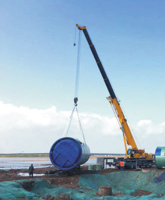 Prefabricated FRP Integrated Commercial Sewage Lift Station Industrial Submersible Pump Type