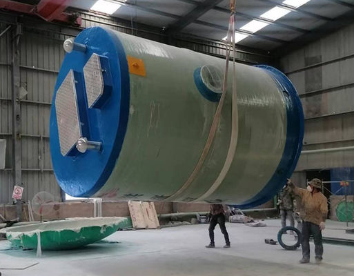 City Construcion Rainwater Commercial Sewage Lift Station FRP Integrated Lifting Pump Station