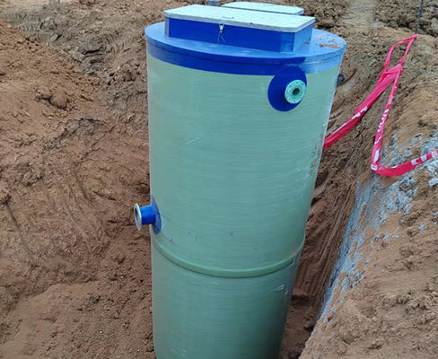 Industrial & Commercial City Construcion Sewage FRP Integrated Wastewater Lift Station FRP GRP