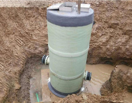 Industrial & Commercial City Construcion Sewage FRP Integrated Wastewater Lift Station FRP GRP