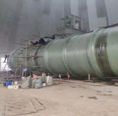 Horizontal FRP Storage Tank Fiberglass Container For Water Oil Gasoline Acid Alkali From China Factory Direct Product