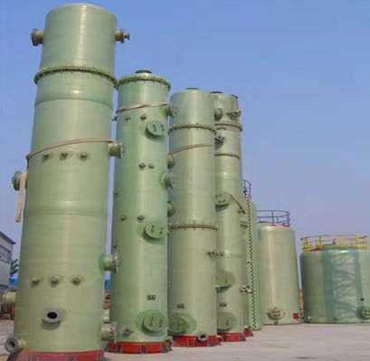 So2 Scrubbers Wet Dry Scrubber Ammonia Absorption Frp Spray Tower For Waste Gas