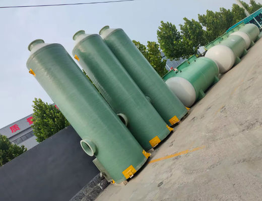 High Strength FRP Purification Absorption Tower For Acid Alkali Mist