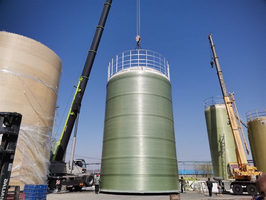 Various Volume FRP Storage Tank Customized Plate Thickness 3mm-12mm